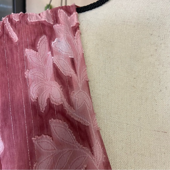 Lulus Meant to Shine Mauve Floral Jacquard Mini Dress - Size M - Picture 6 of 10
